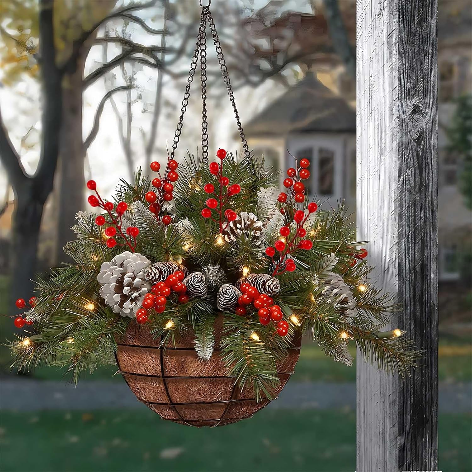 40 Pcs Red Artificial Berry Stems for Christmas Decor