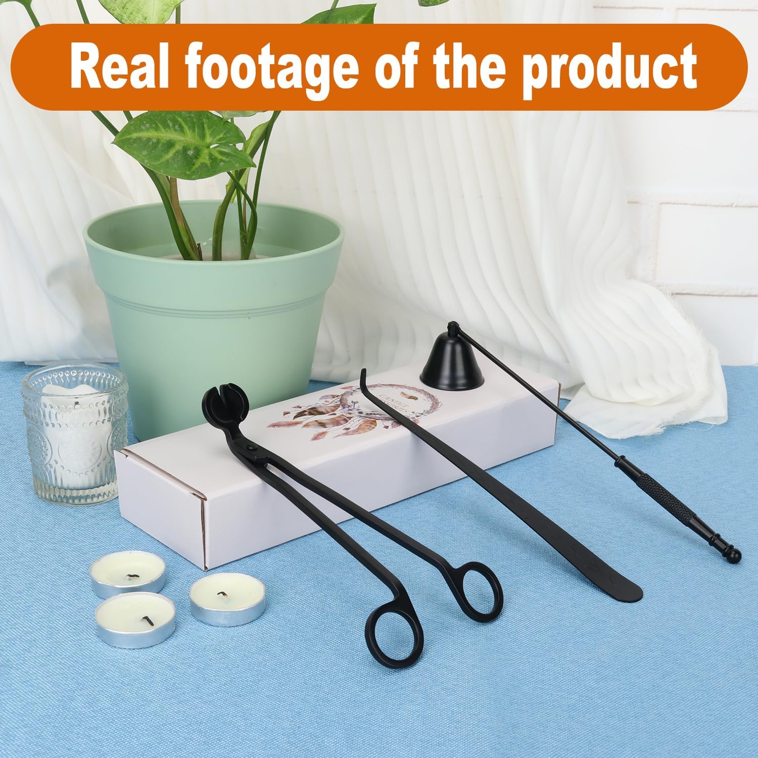 3 in 1 Candle Accessory Set - Black