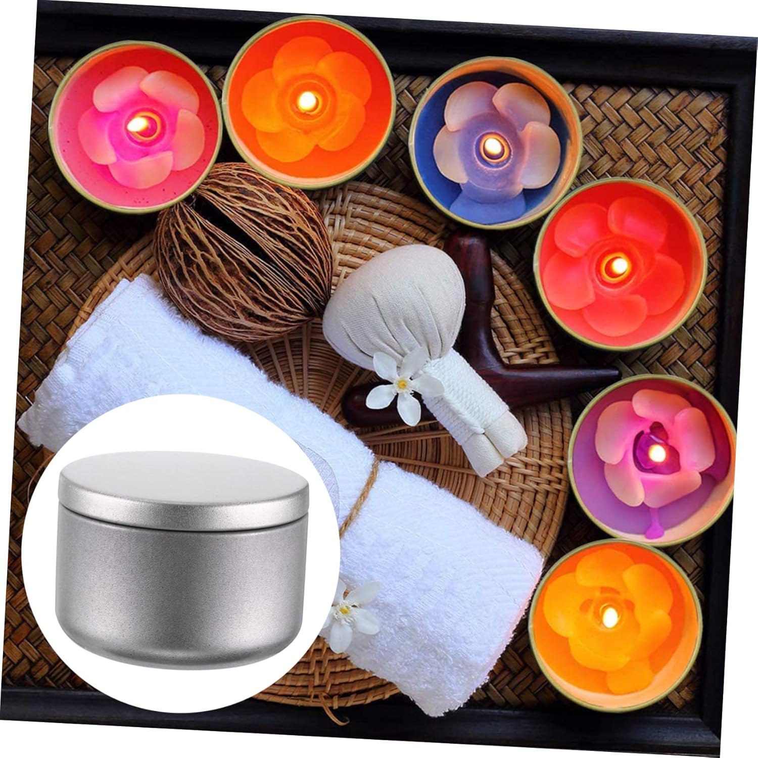 ERINGOGO DIY Candle Making Jars with Lids Set