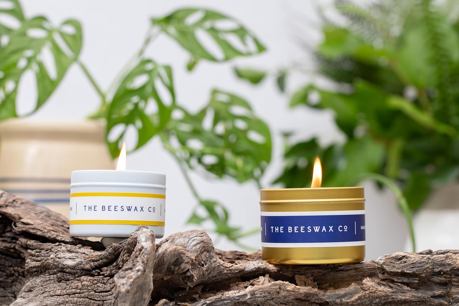 The Beeswax Co Santorini Travel Candle Tin - 6oz Natural Honey Scented