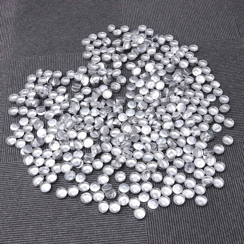 EXCEART 200pcs Aluminum Tea Light Tins for Candle Making and Crafts