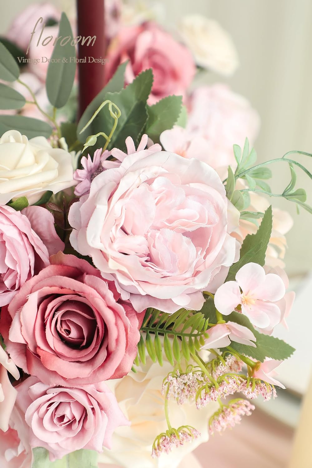 Floroom Dusty Rose Artificial Flowers Set
