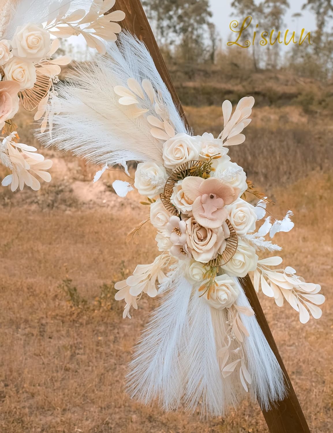 Lisuun Wedding Arch Artificial Flowers - Pack of 2
