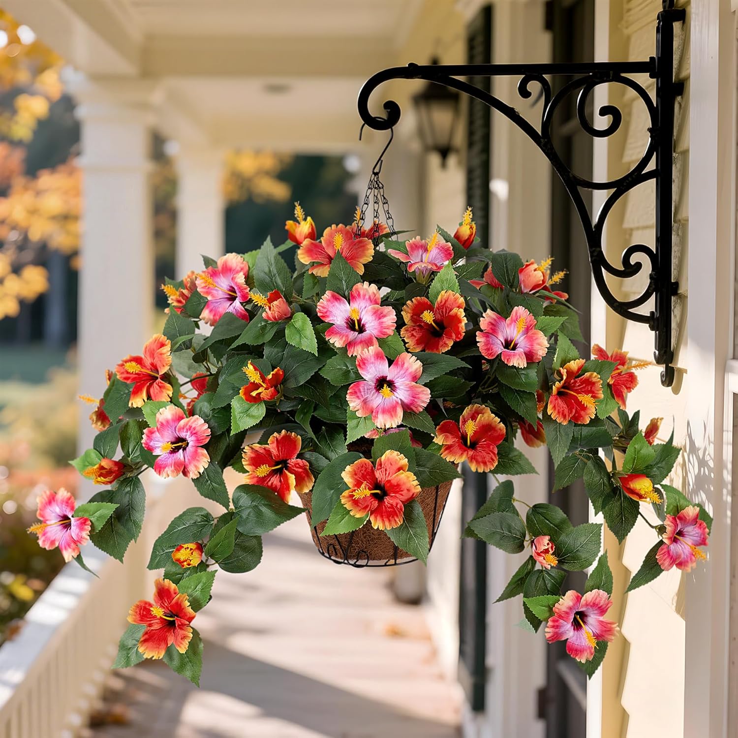 Hrobek Artificial Hibiscus Flowers 2PCS for Outdoor Decor