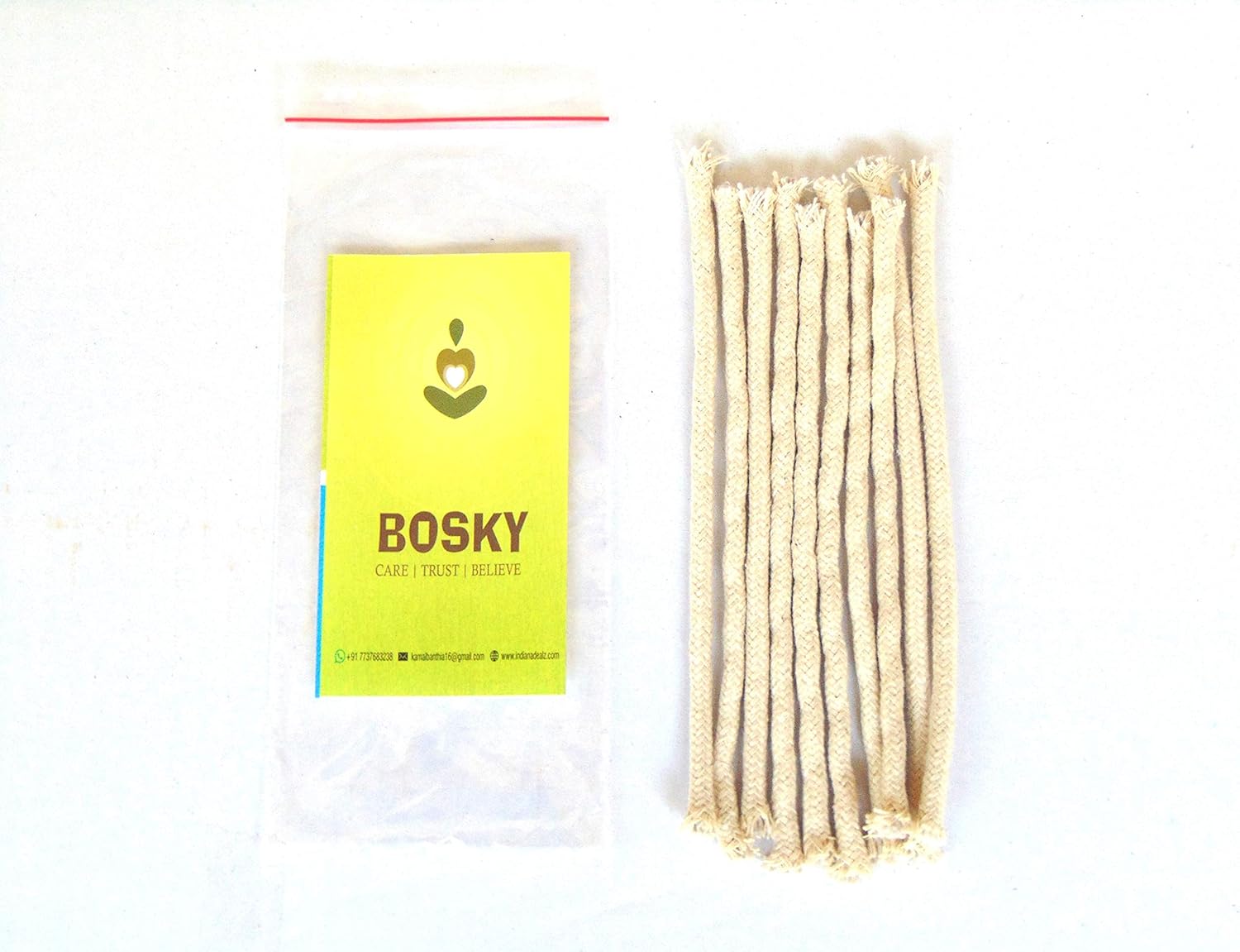 BOSKY 12 Pcs Round Cotton Kerosene Lamp Wicks