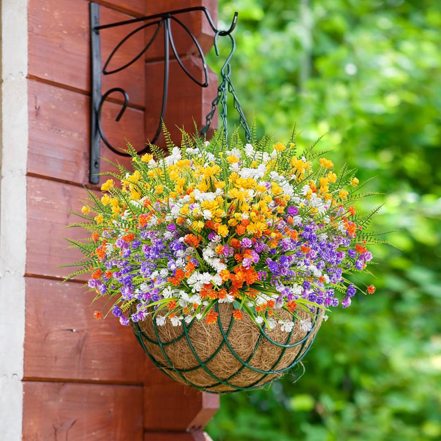 Uieke 24PCS Artificial Flowers for Outdoor Garden Decor