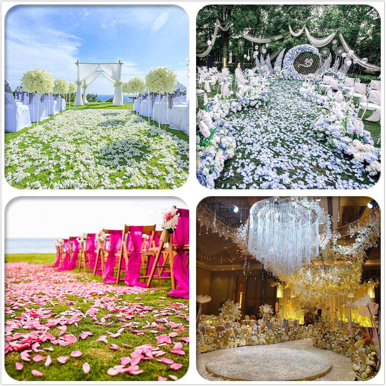 Starmimi Ivory Rose Petals for Romantic Occasions 1000pcs