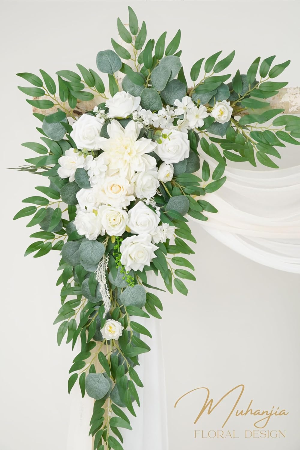 Artificial Flower Arch Kit 4-Piece Wedding Decor
