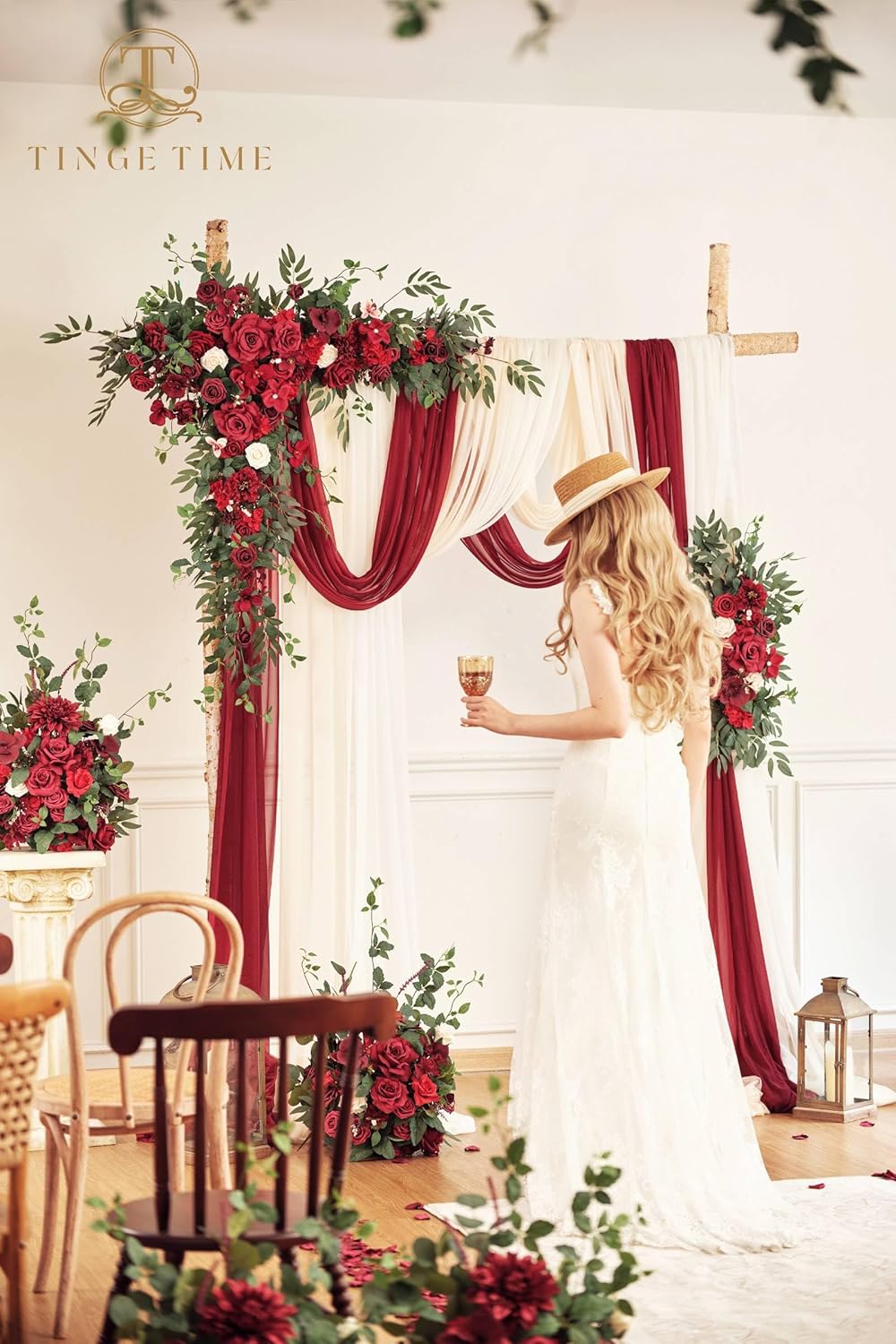 TINGE TIME Artificial Flower Arch Kit Pack of 5