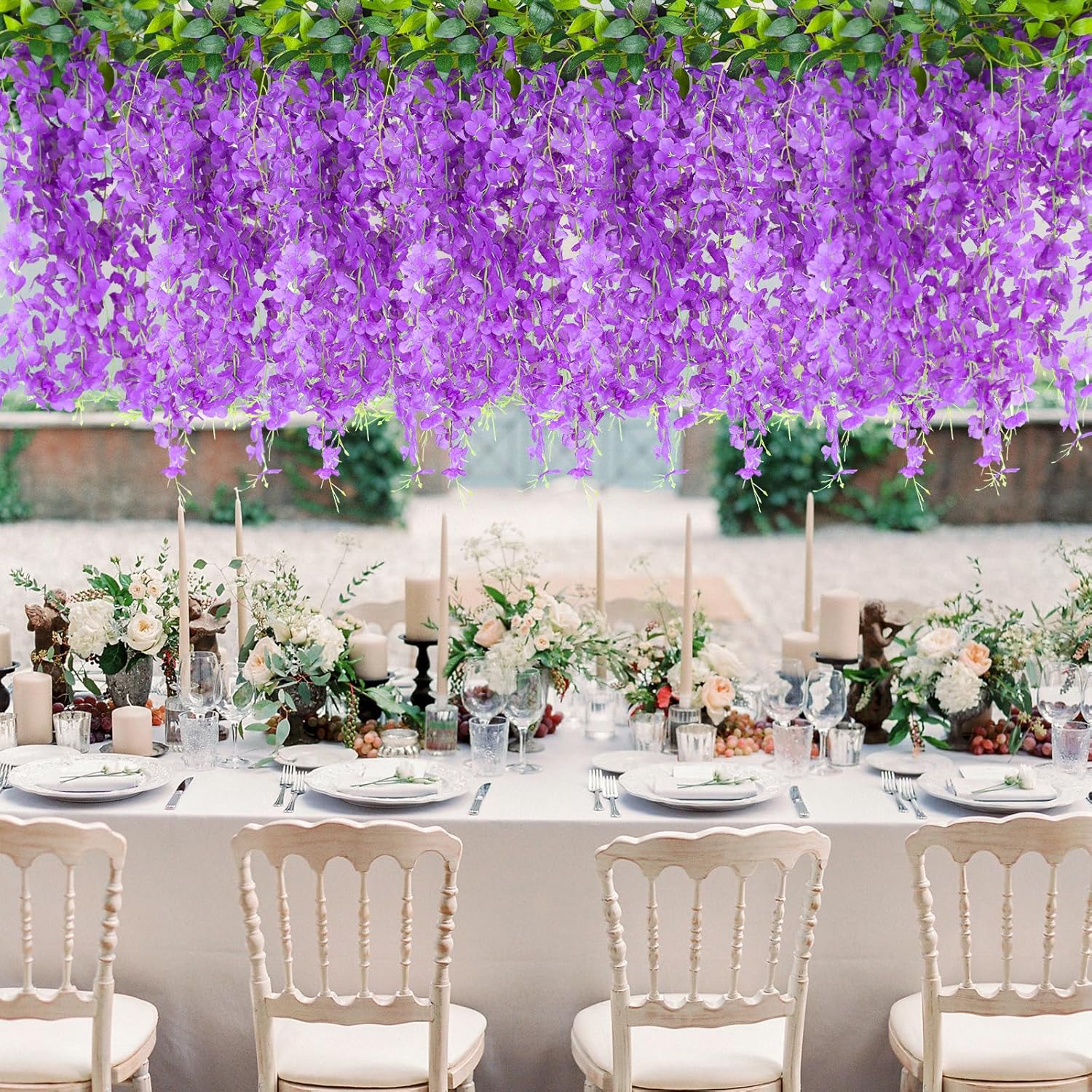 Alotiki Wisteria Artificial Flowers Garland 60ft