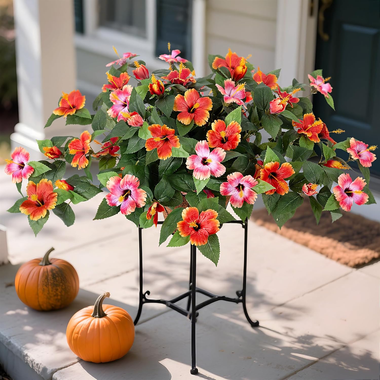 Hrobek Artificial Hibiscus Flowers 2PCS for Outdoor Decor