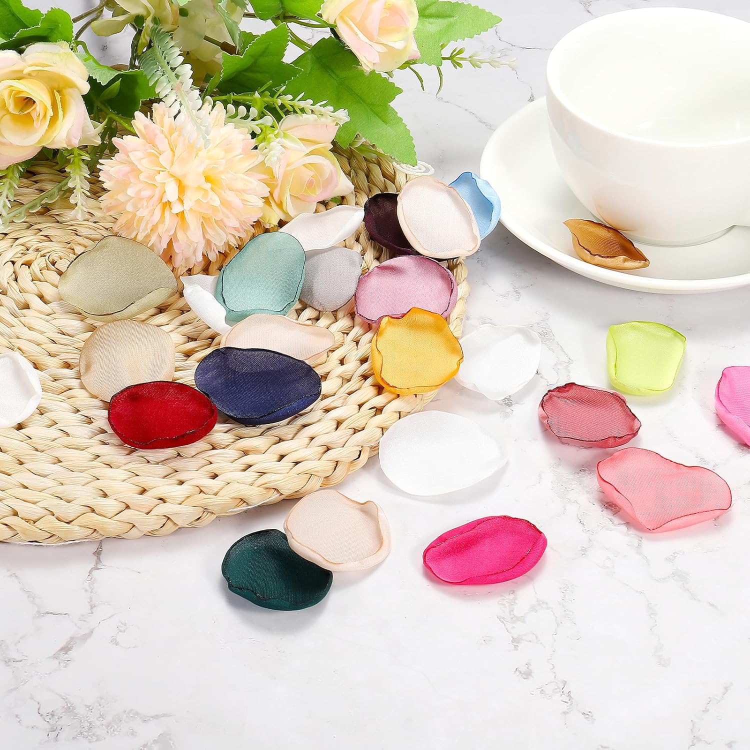 PATIKIL Purple Silk Rose Petals 300 Pcs Wedding Decor