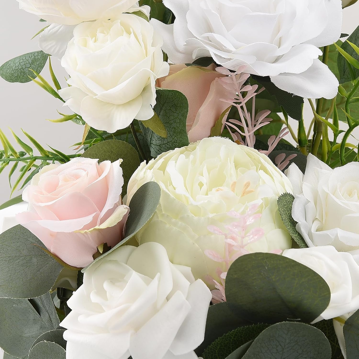 Belupai 2 Pcs Free Standing Artificial Flowers for Wedding Ceremony