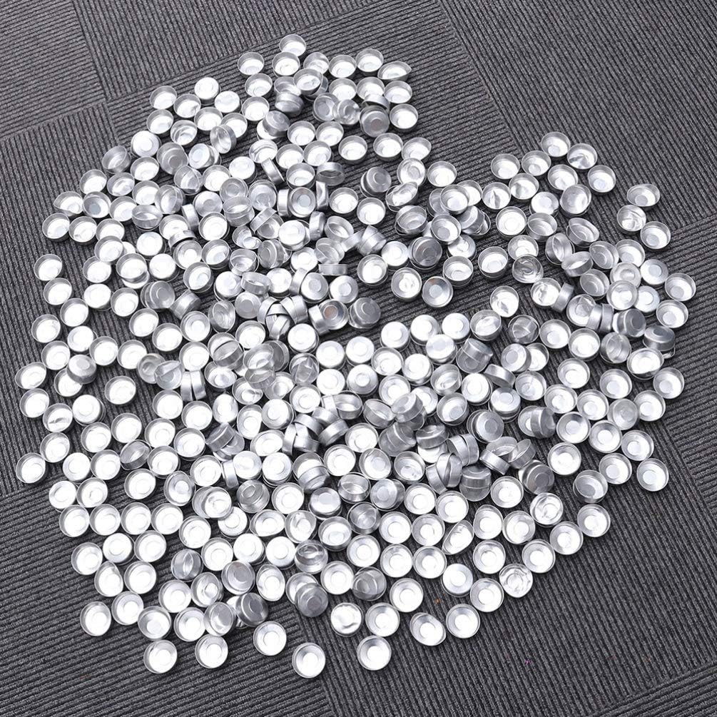 EXCEART 200pcs Aluminum Tea Light Tins for Candle Making and Crafts
