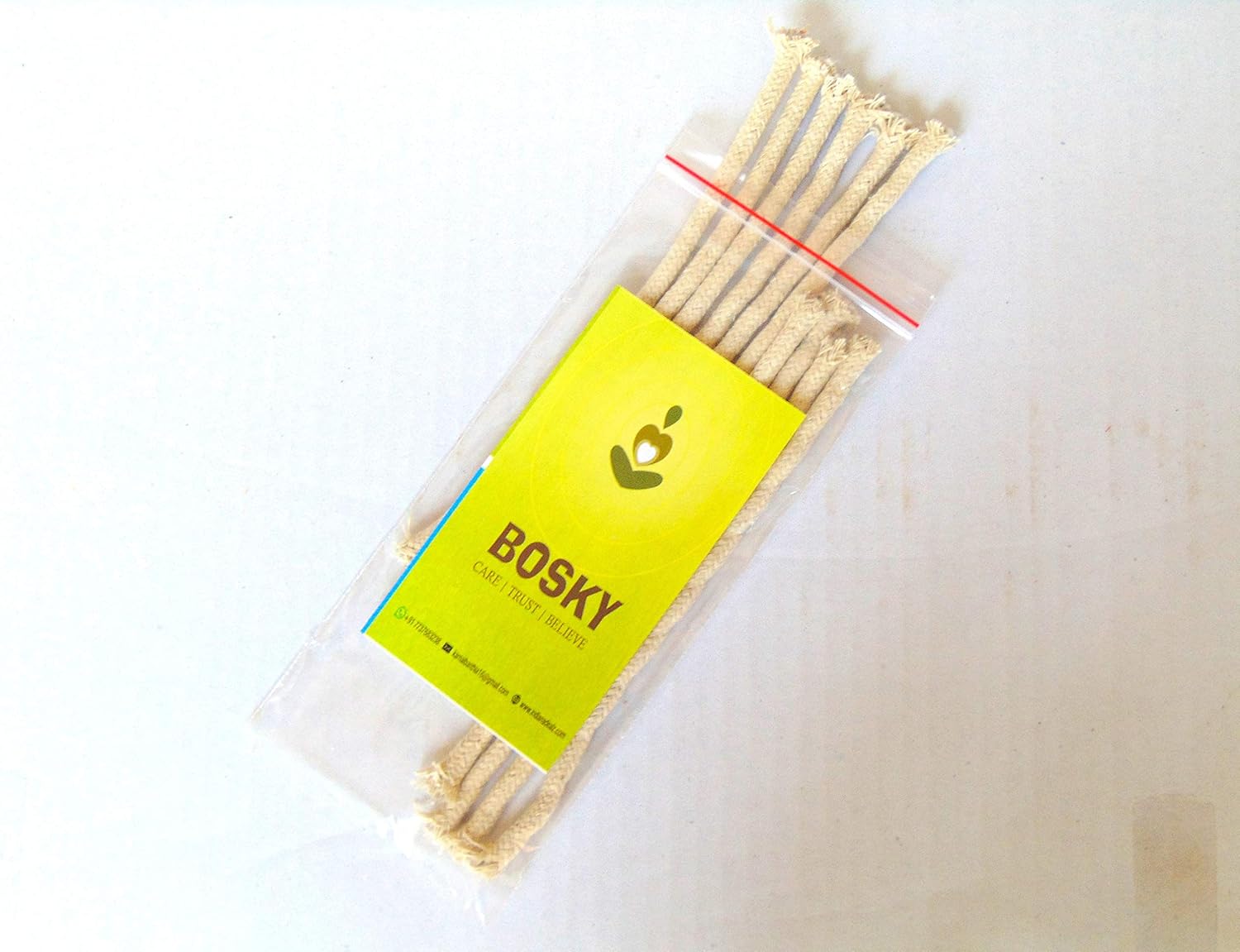 BOSKY 12 Pcs Round Cotton Kerosene Lamp Wicks