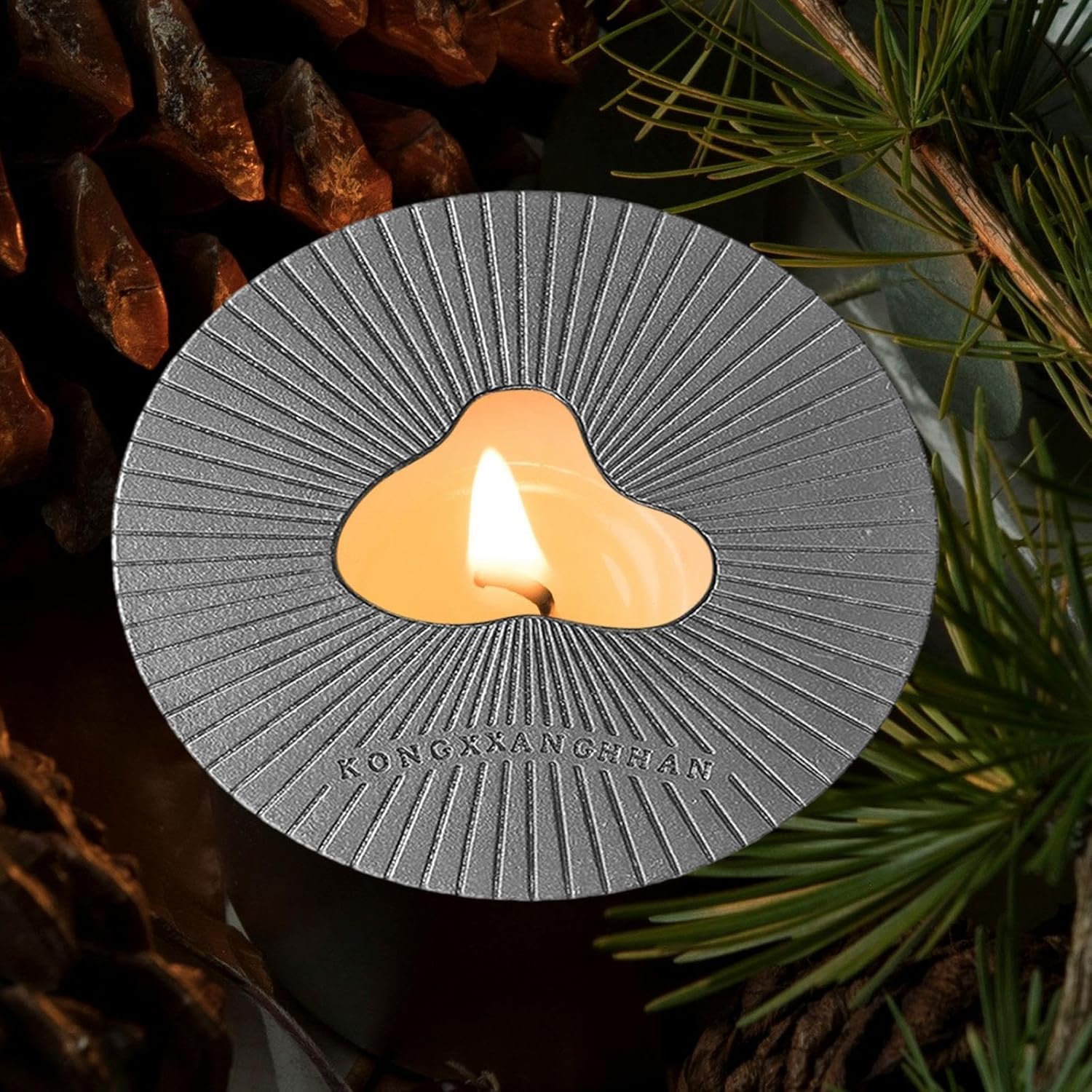 Silver Candle Topper Shade Sleeve 307inch