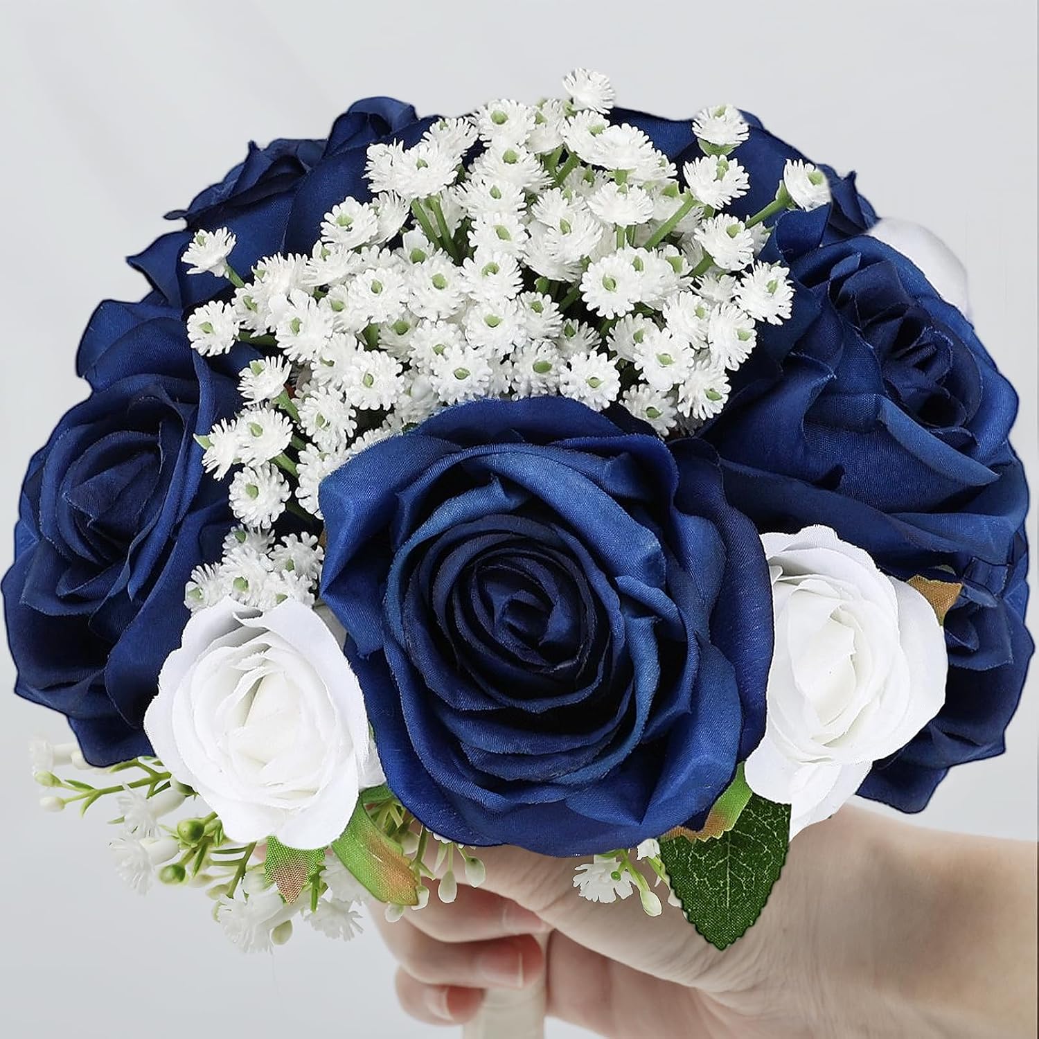 Wedding Bridesmaid Bouquets Set of 6 Royal Blue