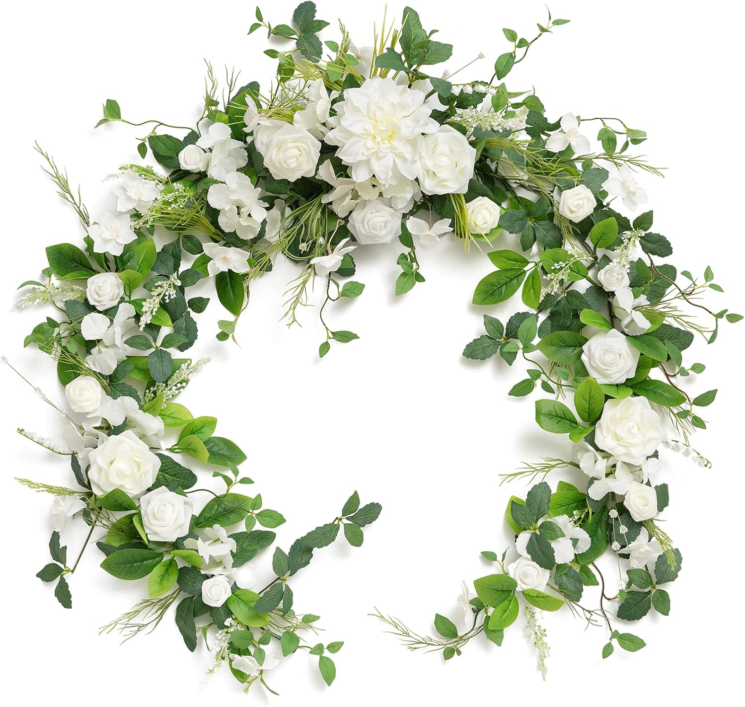 Lings Moment 6FT Eucalyptus Rose Flower Garland