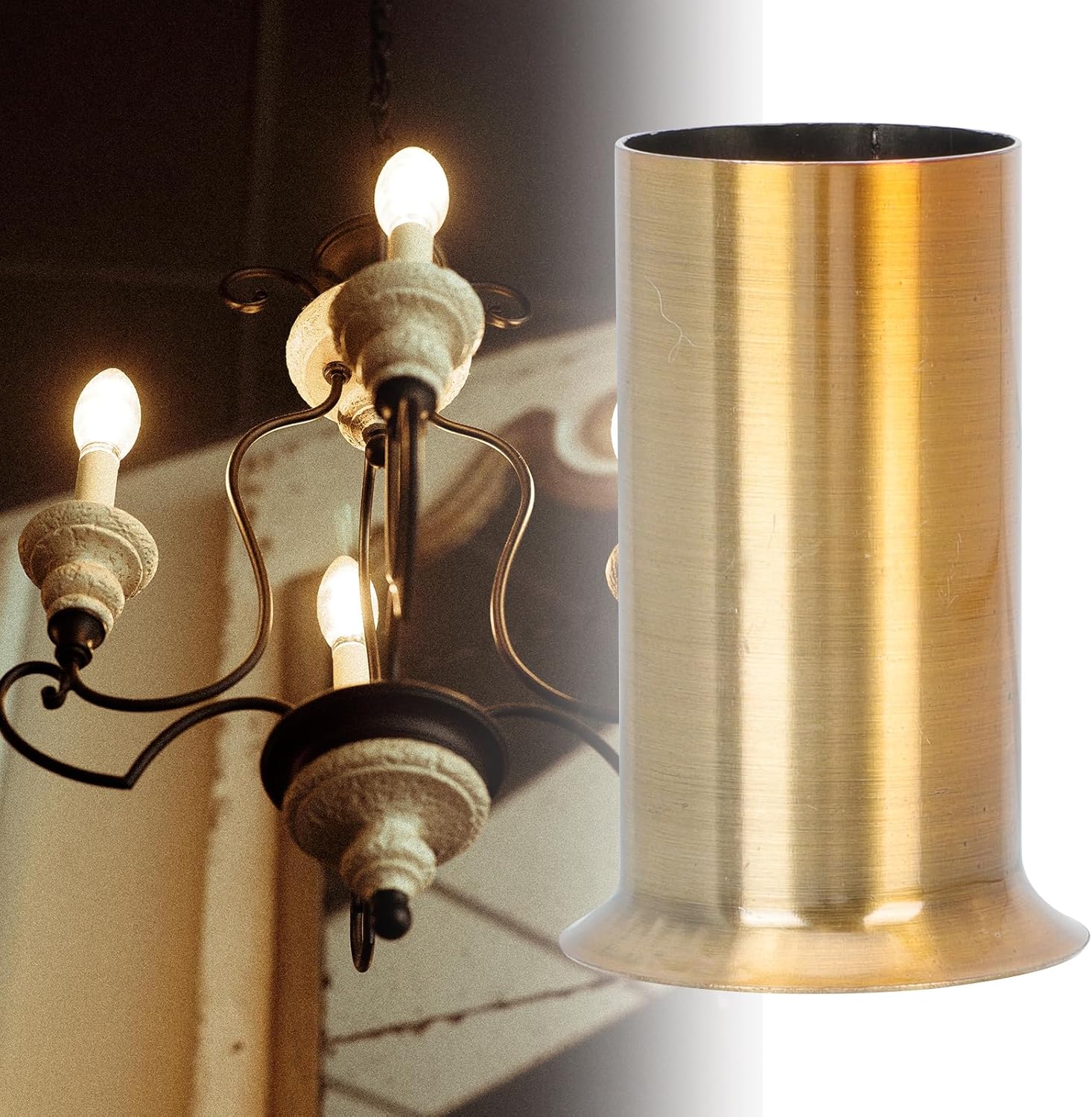 10Pcs Iron Candle Covers for Chandeliers