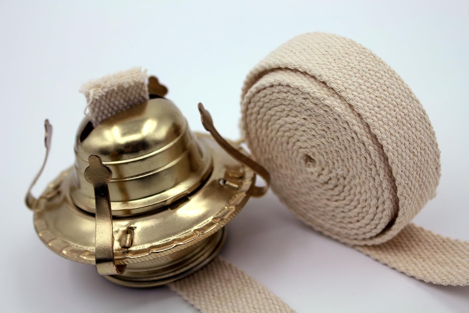 12 Inch Flat Cotton Oil Lamp Wick 6 Foot Roll