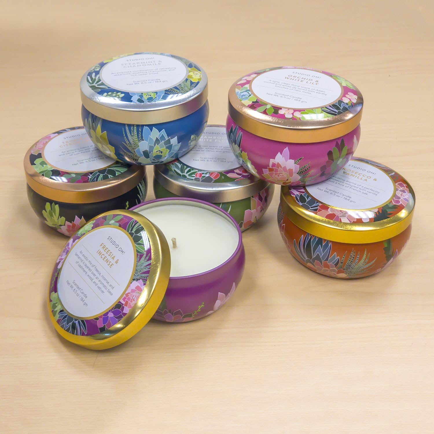Studio Oh Travel Tin Scented Candle English Pear