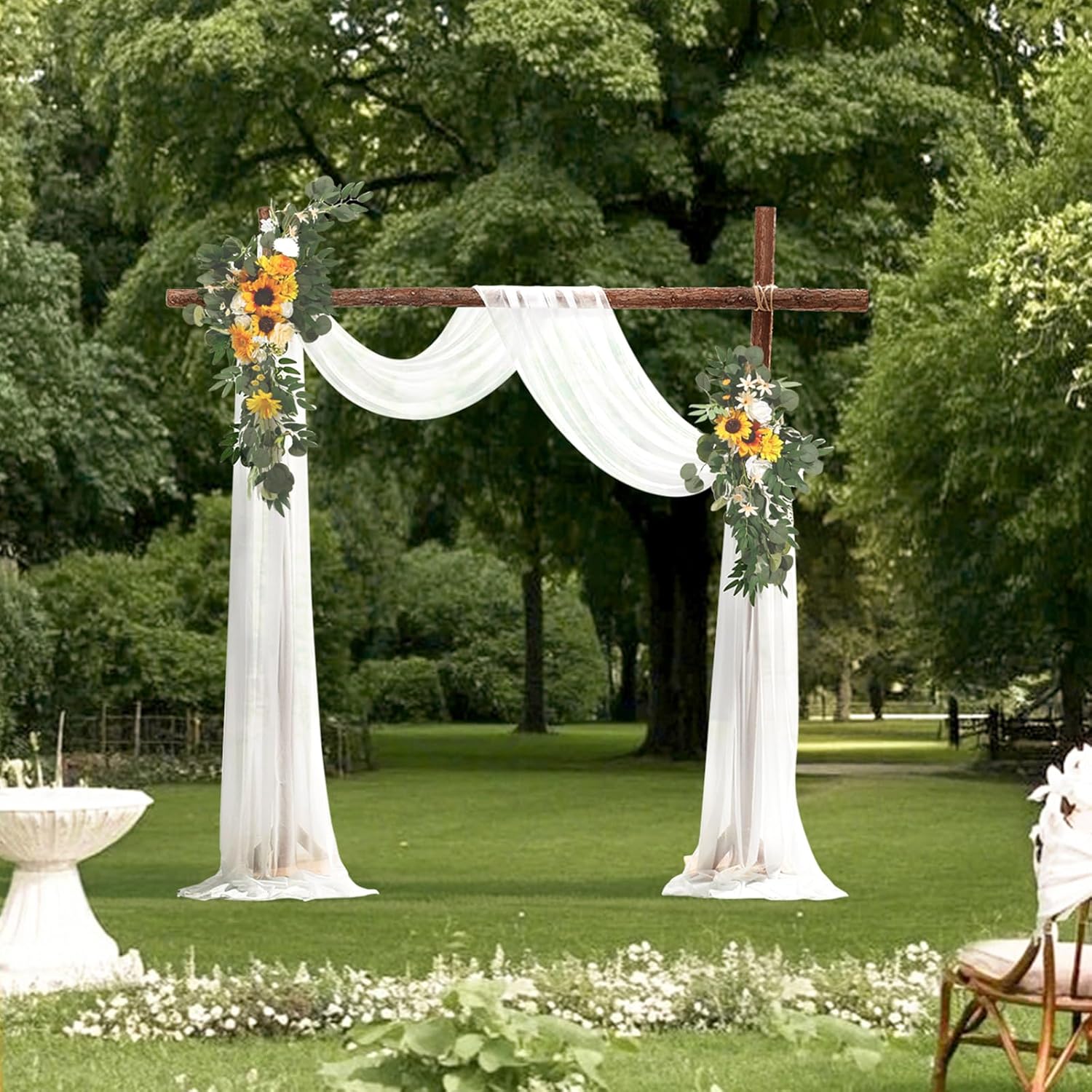 VEVOR Artificial Wedding Arch Flowers Kit Pack of 3