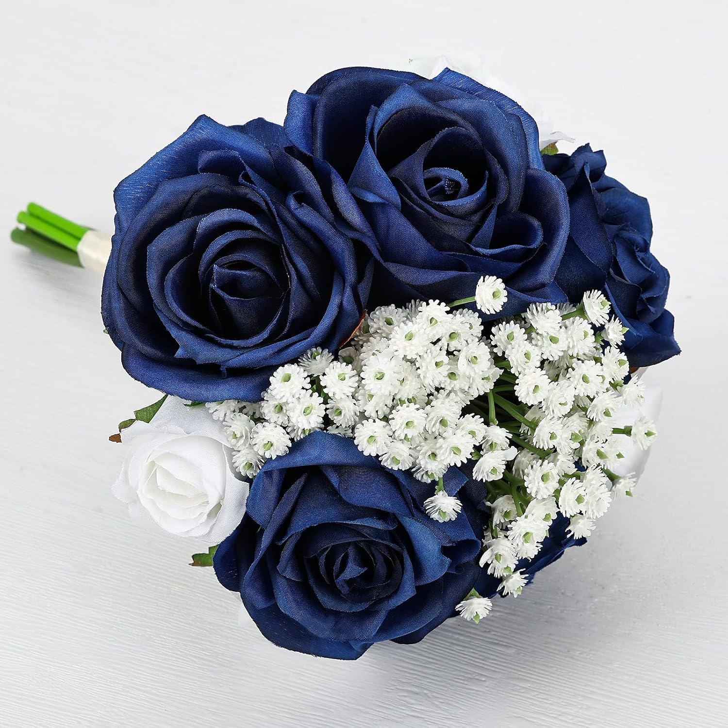 Wedding Bridesmaid Bouquets Set of 6 Royal Blue