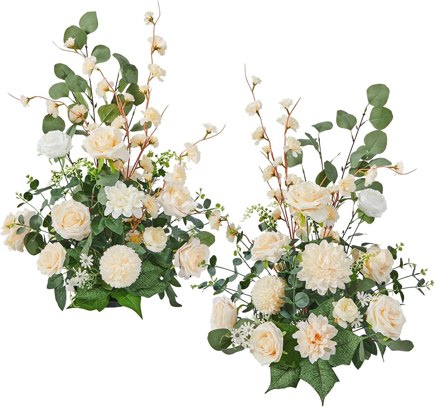 Serwalin Artificial Flowers Wedding Aisle Decor 2pcs