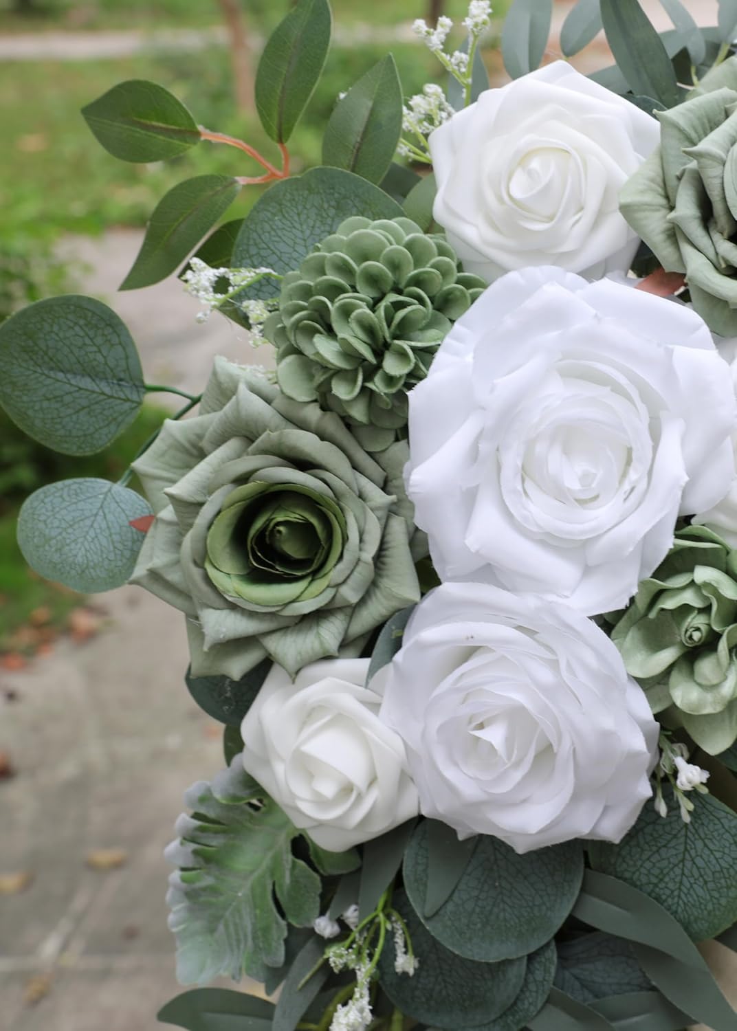 Ponatia Wedding Arch Flowers Pack of 2 Sage Green