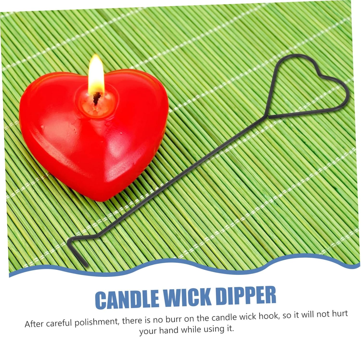 4pcs Heart Design Candle Wick Extinguisher Hooks for Thin Candles