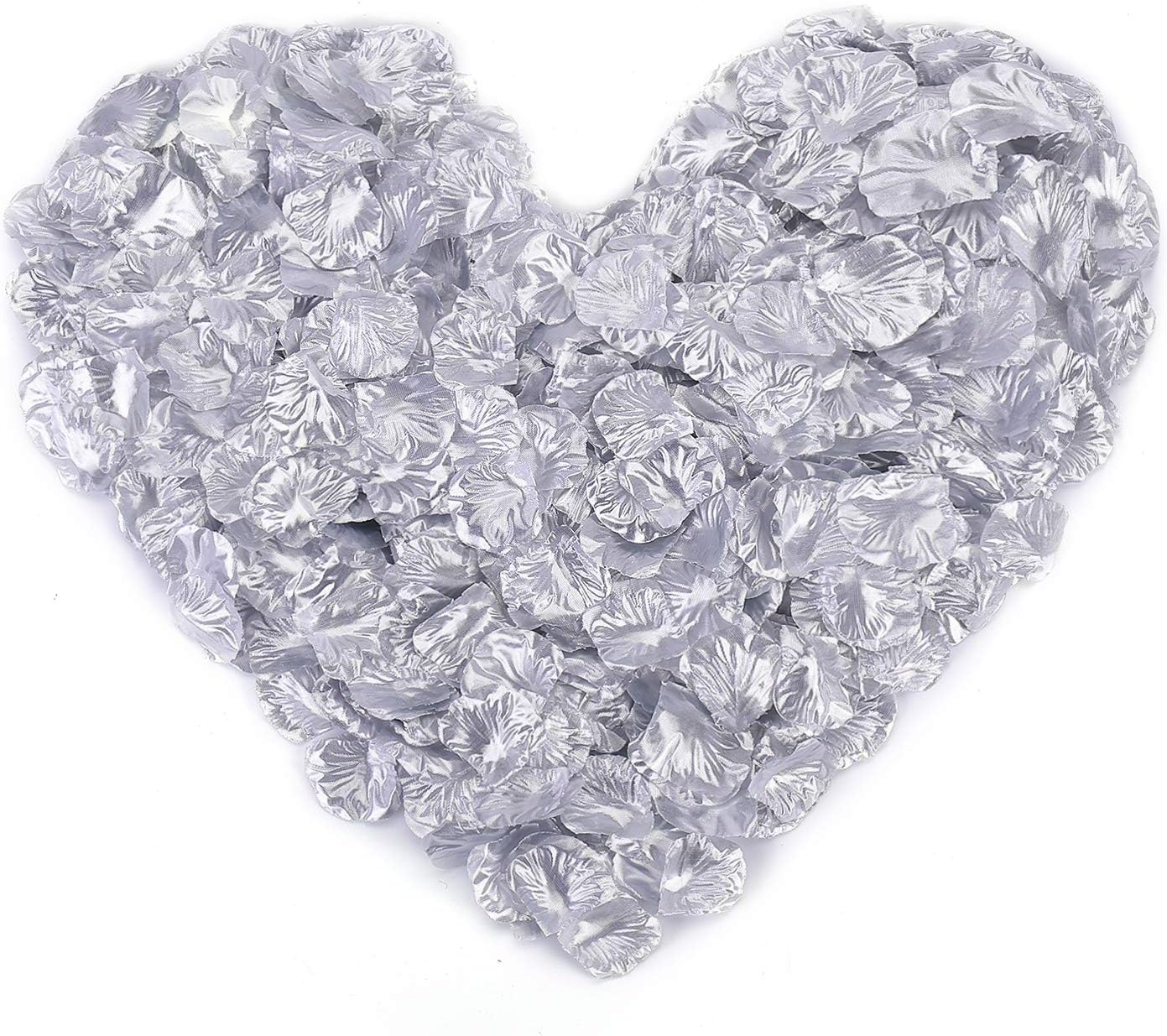 2000 PCS Silver Silk Rose Petals Wedding Decoration