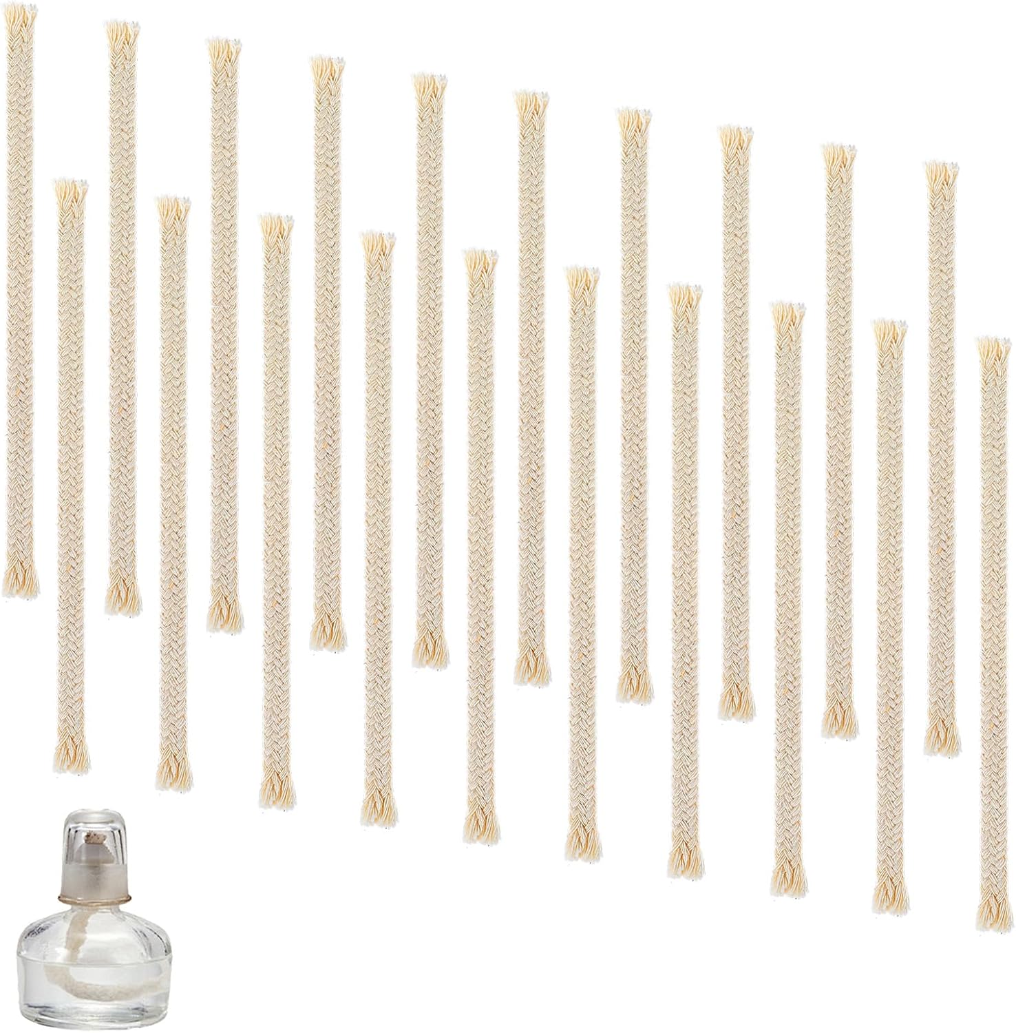 20 Pcs 14 Round Oil Lamp Wicks Cotton Replacement