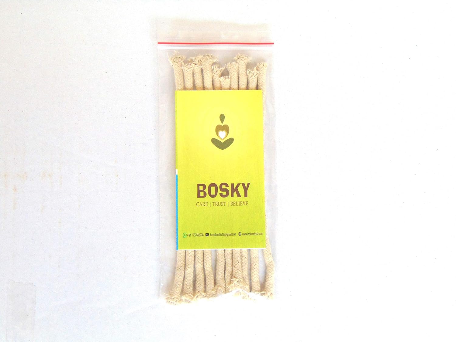BOSKY 12 Pcs Round Cotton Kerosene Lamp Wicks