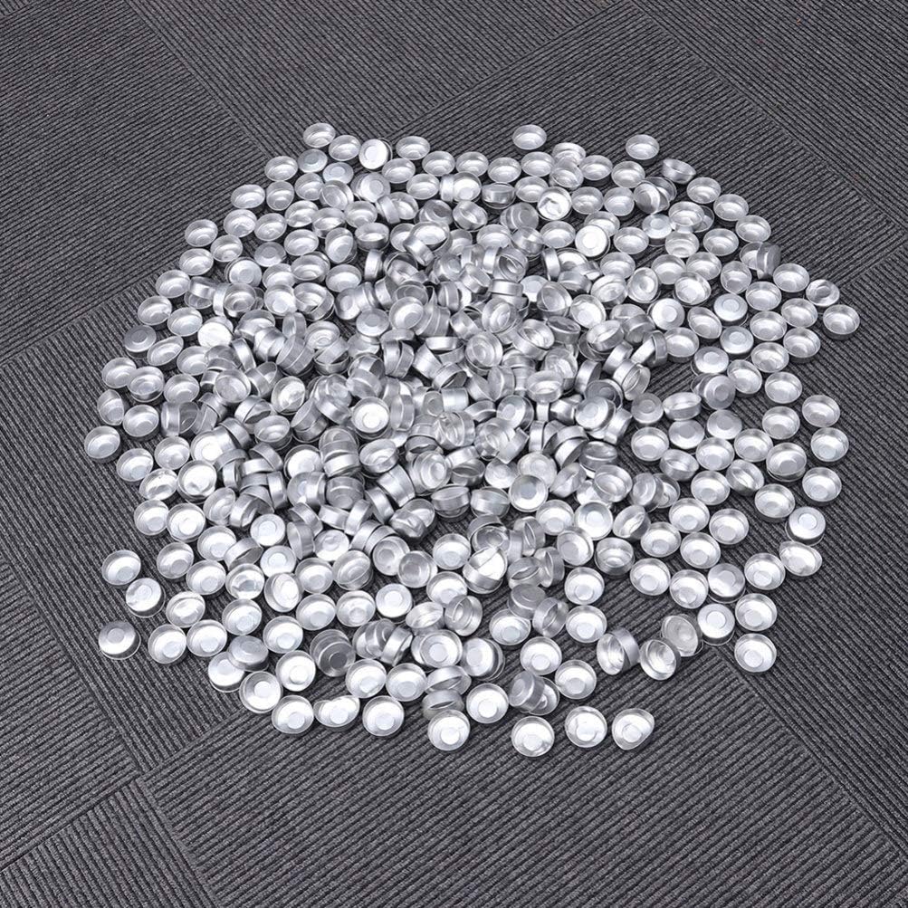 EXCEART 200pcs Aluminum Tea Light Tins for Candle Making and Crafts