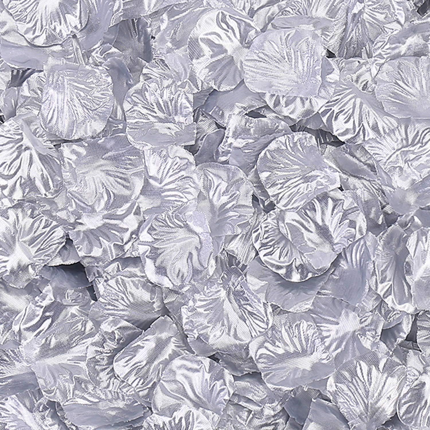 2000 PCS Silver Silk Rose Petals Wedding Decoration