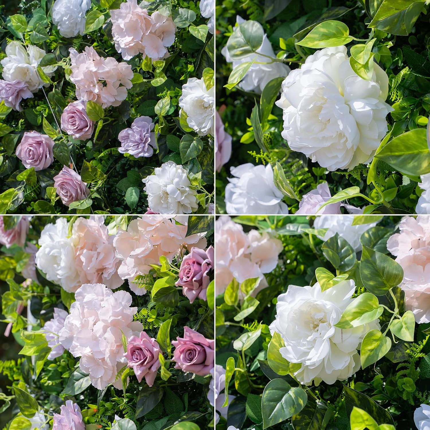 Coco Flowerwall 3D Silk Floral Backdrop Panel Set 2x 2x8ft