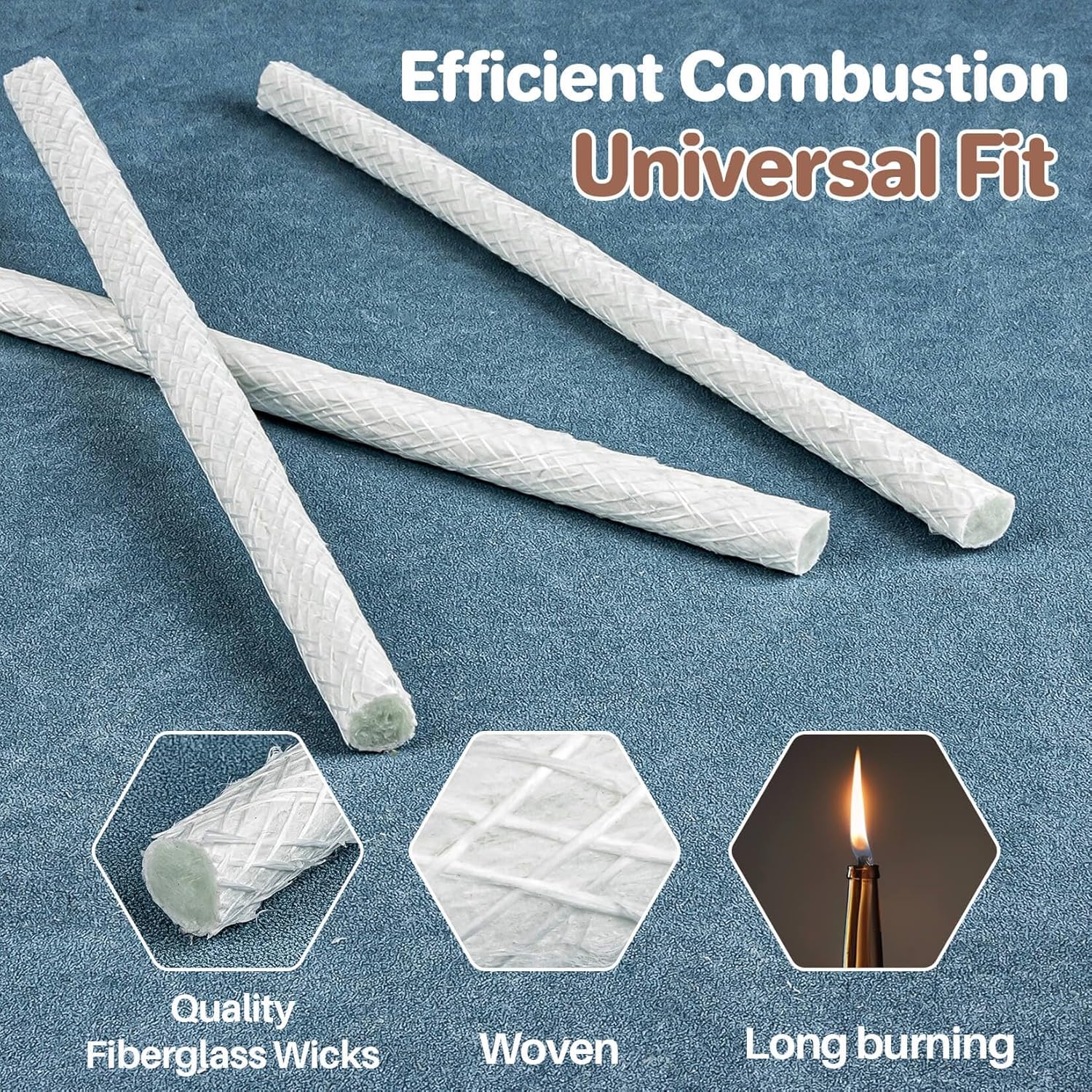 Sukh Fiberglass Oil Lamp Wicks 20 Pcs 12 Inch x 985 Inch