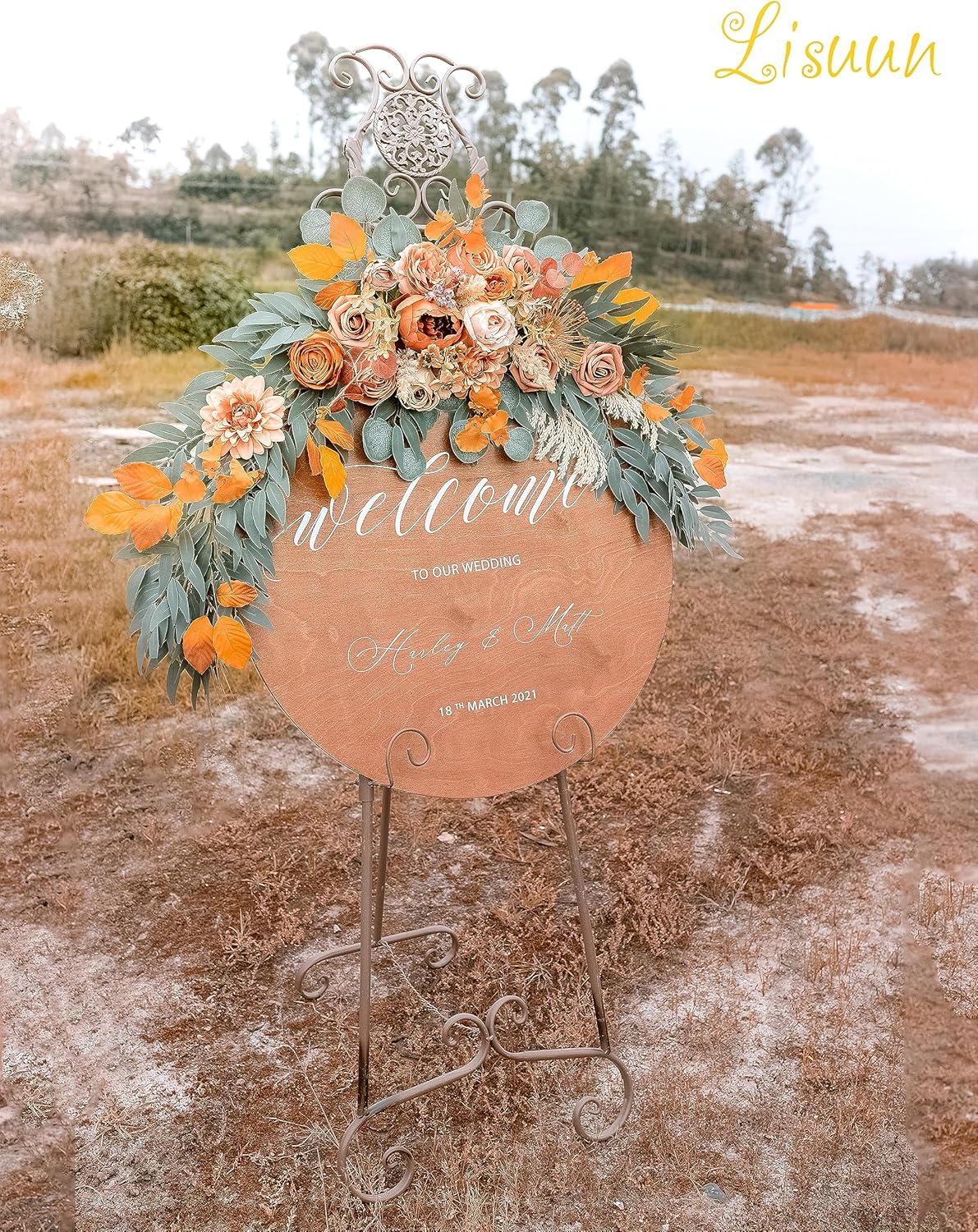 Lisuun Wedding Arch Flowers Pack of 2