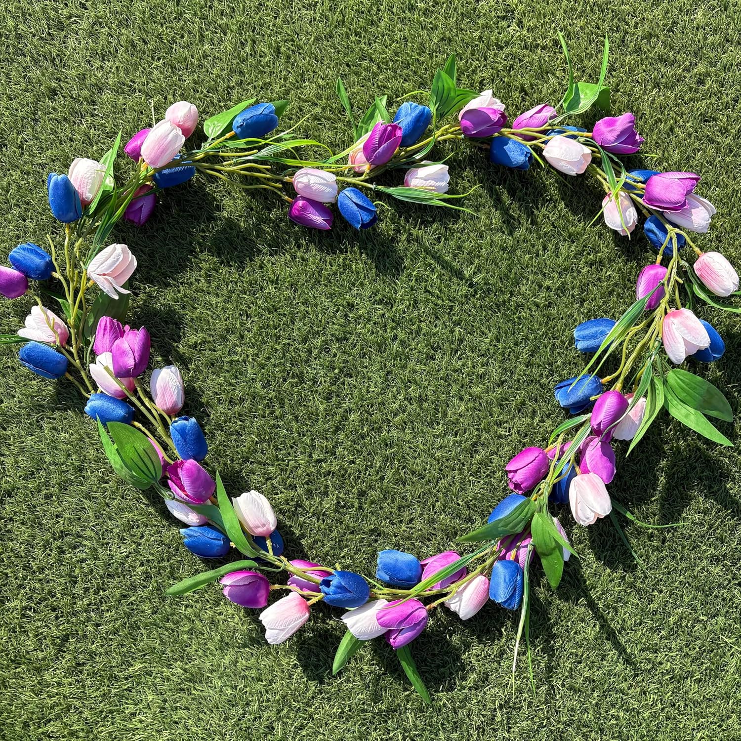 Artificial Tulip Garland 6ft Decor for Wedding and Home